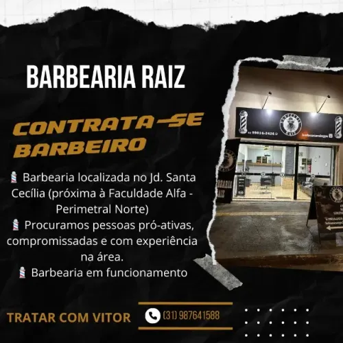 Excelente oportunidade para Barbeiro na região norte de Goiânia
