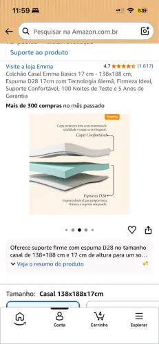 Colchão Emma casal
