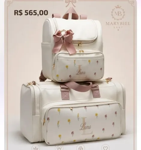 Bolsas Maternidade Personalizadas (Mala Baú)