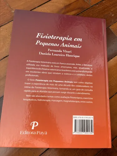 Livro Fisioterapia Em Pequenos Animais - Fernanda Vituri - Ed. Payá