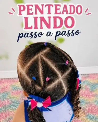 Faço penteados em Crian?as