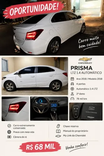 Chevrolet Prisma Sed. LTZ 1.4 8V Flexpower 4P Aut. 2018