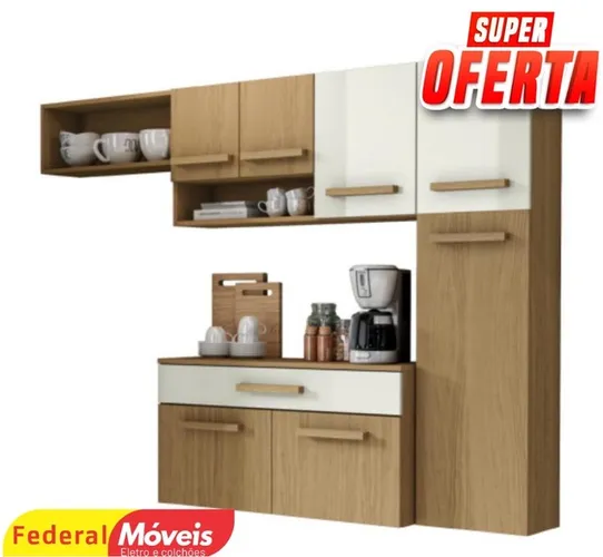 Armário de cozinha suspenso 7 portas - novo na caixa - entregamos 