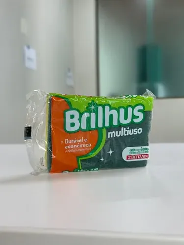 ESPONJA MULTIUSO BRILHUS unitária - (Atacado e Varejo) DIRETO DE FÁBRICA