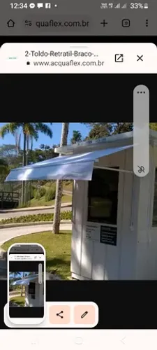 Toldo pra container 