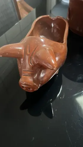Porquinho barro para porçao