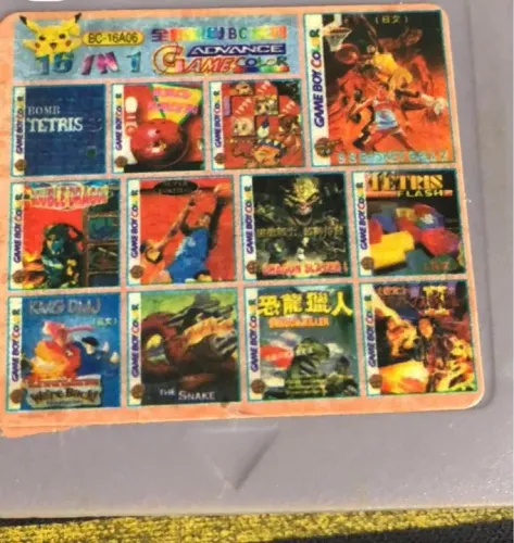 Cartucho de Jogo Game Boy Color 16 em 1