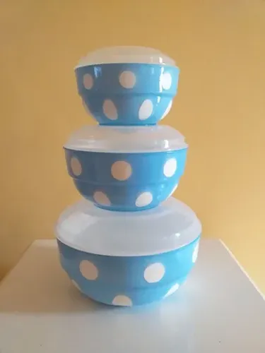 Conjunto de tigelas plásticas com 3