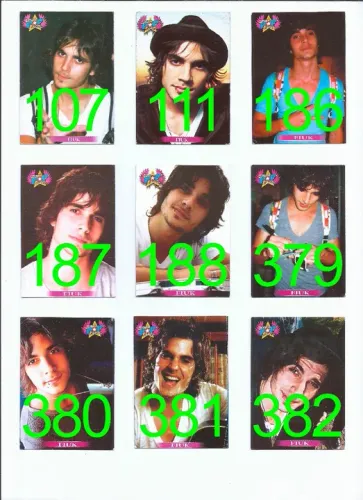 5 Cards Cartas Figurinhas Fiuk Idolos Pop Music