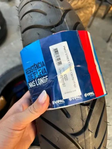 Pneu traseiro 130/70r17 vipal (fazer, NeXT, twister)
