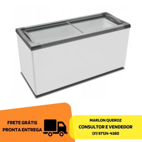 Congelador Metalfrio 491L Tampa Cega Novo