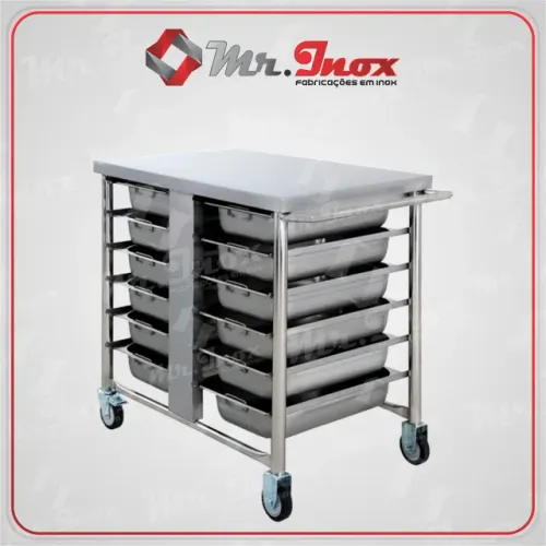 mesa inox para padarias , hotéis, restaurantes
