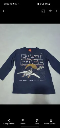 Camiseta Fast Race Kyly Infantil.