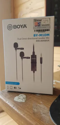 Microfone de Lapela Conector - TRS DUPLO BY-M1DM - BOYA