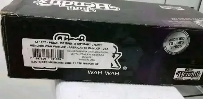 Pedal Wah Wah Jimi Hendrix Crybaby Dunlop