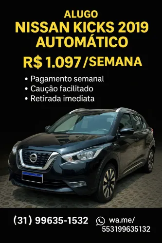 Alugue Nissan Kicks S 1.6 16V Flex 5P Aut. 2018