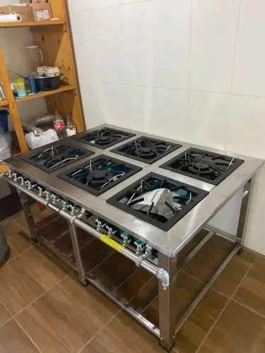 Fogão A Gás Maxi Inox 6 Bocas Duplas Venâncio 