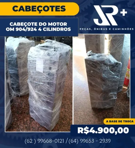 Cabeçote do Motor OM 904/924 4 Cilindros