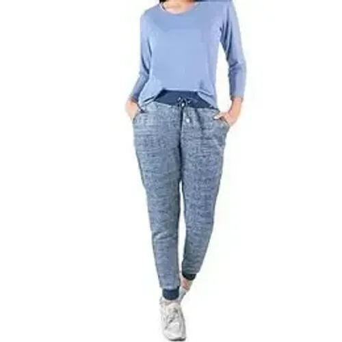 Calça jogger Catwalk Feminina Azul Rajado