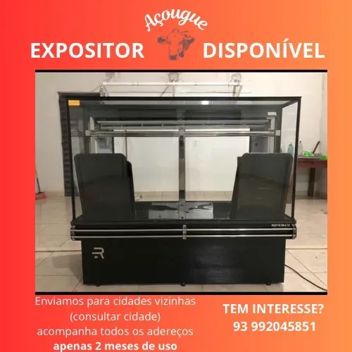 EXPOSITOR DE CARNE PARA AÇOUGUE 