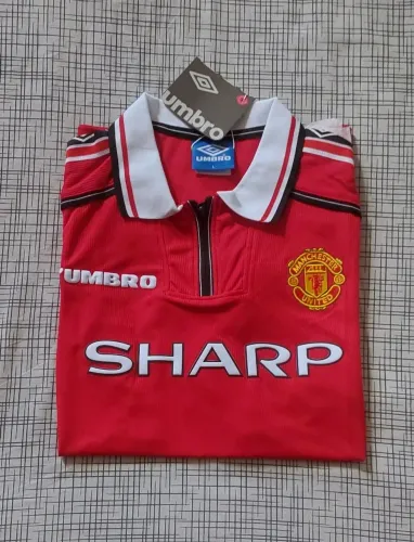 Camisa Retrô Manchester United Umbro 98 Sharp