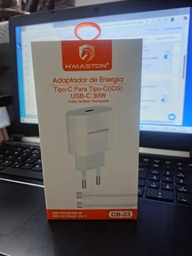 Carregador Com Cabo Turbo 30w Carga Rapida Branco