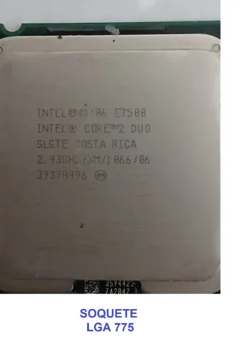 Processador Gamer Intel Core 2 Duo E7500 2.93ghz 3Megas Cache