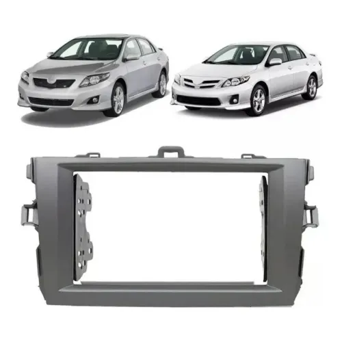 Moldura de Som Tela Central Multimídia 2Din 7 Polegadas para o Toyota Corolla 2009 - 2011 