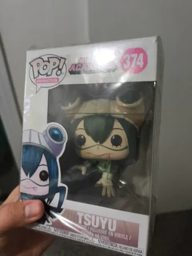 FunkoPop My Hero Academia Tsuyu Asui e chaveiro bakugou
