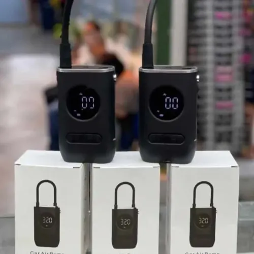 Mini Compressor de Ar Portátil Digital Recarregável para Carro, Moto e Bicicleta