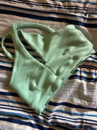 Top/ cropped verde menta