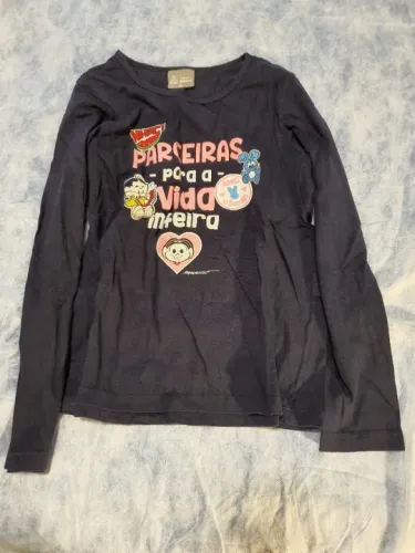 4 camisetas manga comprida de menina 10-12 anos