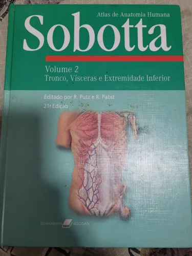 Livro Sobotta vol.2 tronco, viceras e extremidade inferior 