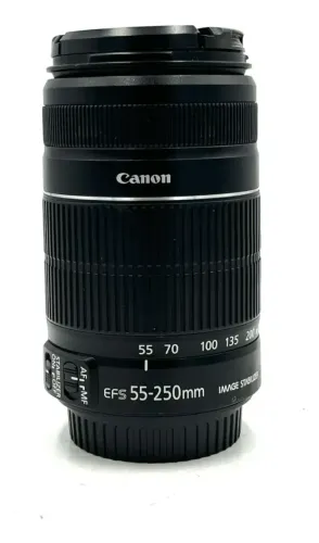 lente canon 55 250mm is