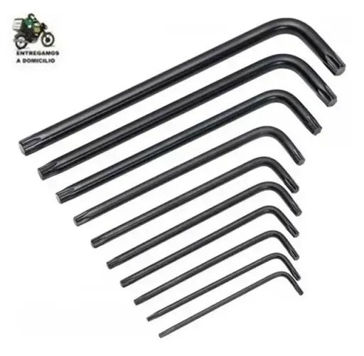 Jogo Chaves Torx Kala Longa T9 A T50 10 Peças