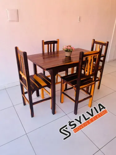 Conjunto de mesa fixa 70x1.20