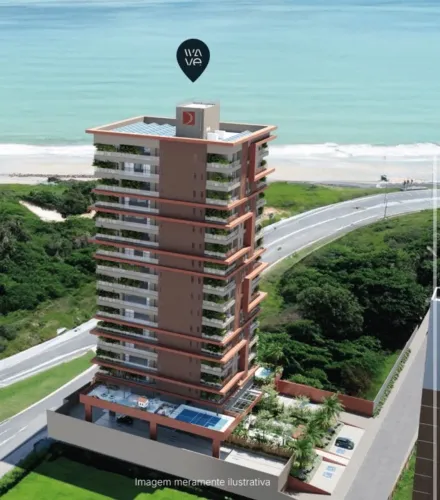 Apartamento na Litorânea frente mar_ Wave_Alto padrão e Luxo