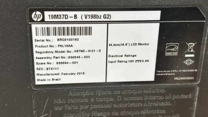 Tela de computador