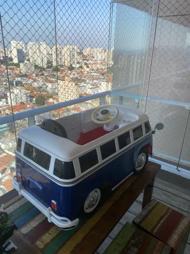 Kombi corujinha infantil elétrica 