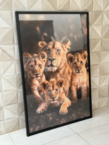 QUADRO LEOA E 3 FILHOS 60x90