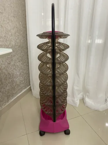 Carrinho Expositor de Esmaltes com Rodízios - Multi Bandejas - Ótimo Estado! 
