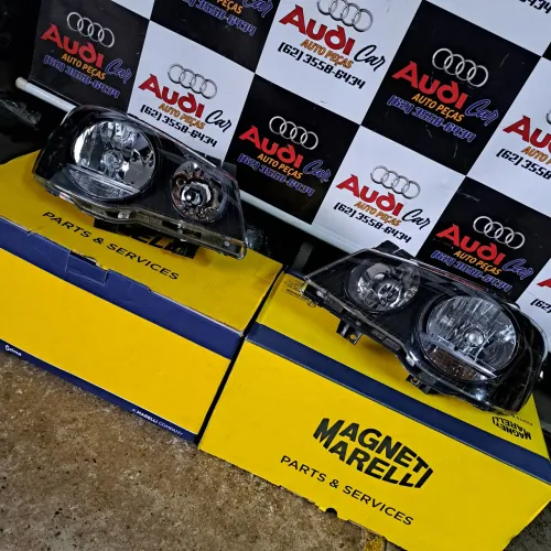 Farol Novo Original Golf Sportline Máscara Negra