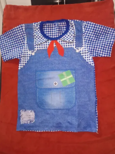 Camisa festa junina Infantil - Fazendeiro