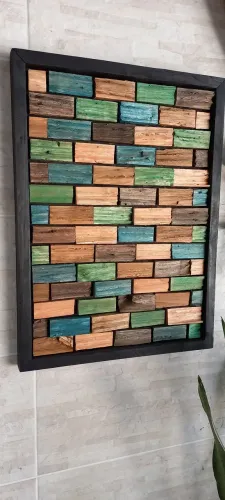 Quadro Decorativo em Madeira 3D