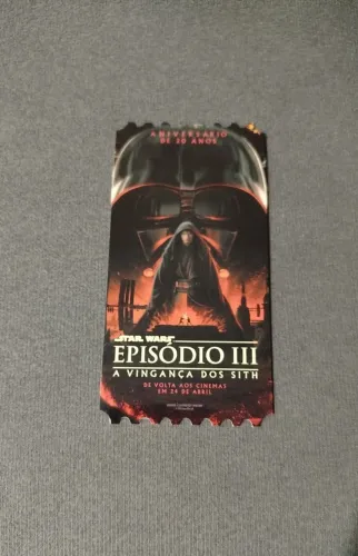 Ingresso Colecionável - Star Wars Episódio III