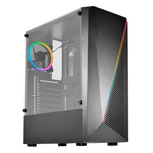 GABINETE GAMER DEMON 02W5 ATX PAINEL LED (FANS NÃO INCLUSAS) NOVO!