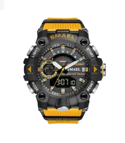 Relogio Smael 8040 Militar Analogico Digital Shock 