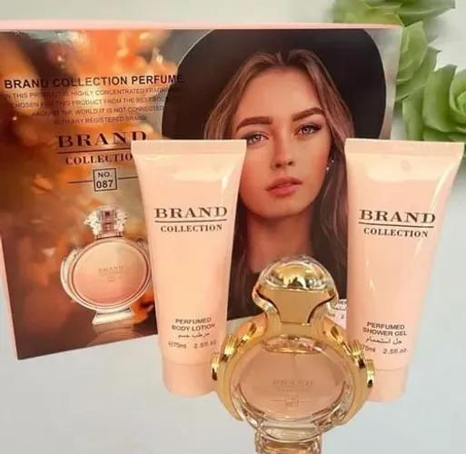Kit Brand Collection nº 087 - Olympéa (perfume, hidratante e gel de banho)