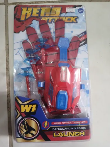 Brinquedo luva do homem aranha