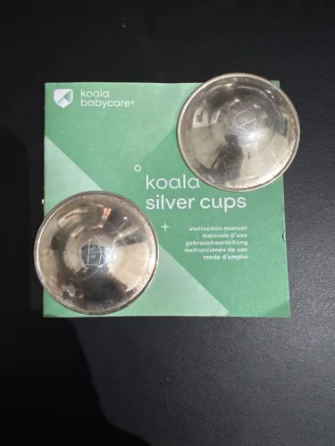 Copos de prata para mamilos . Koala Silver Cups
